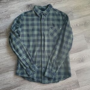 Olive Green and Black Timberland Flannel